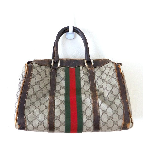 Gucci Handbags - Vtg Gucci Leather Speedy Bag